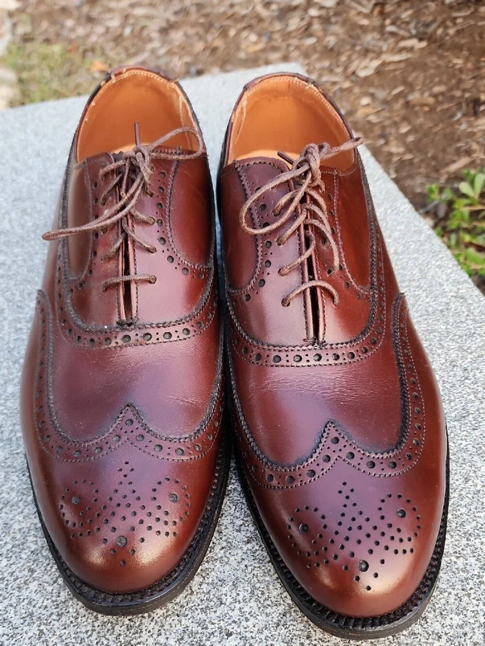 Alden 927 Men's Wingtip Oxford Balmoral Brogue Dress Shoes Size 7.5 D